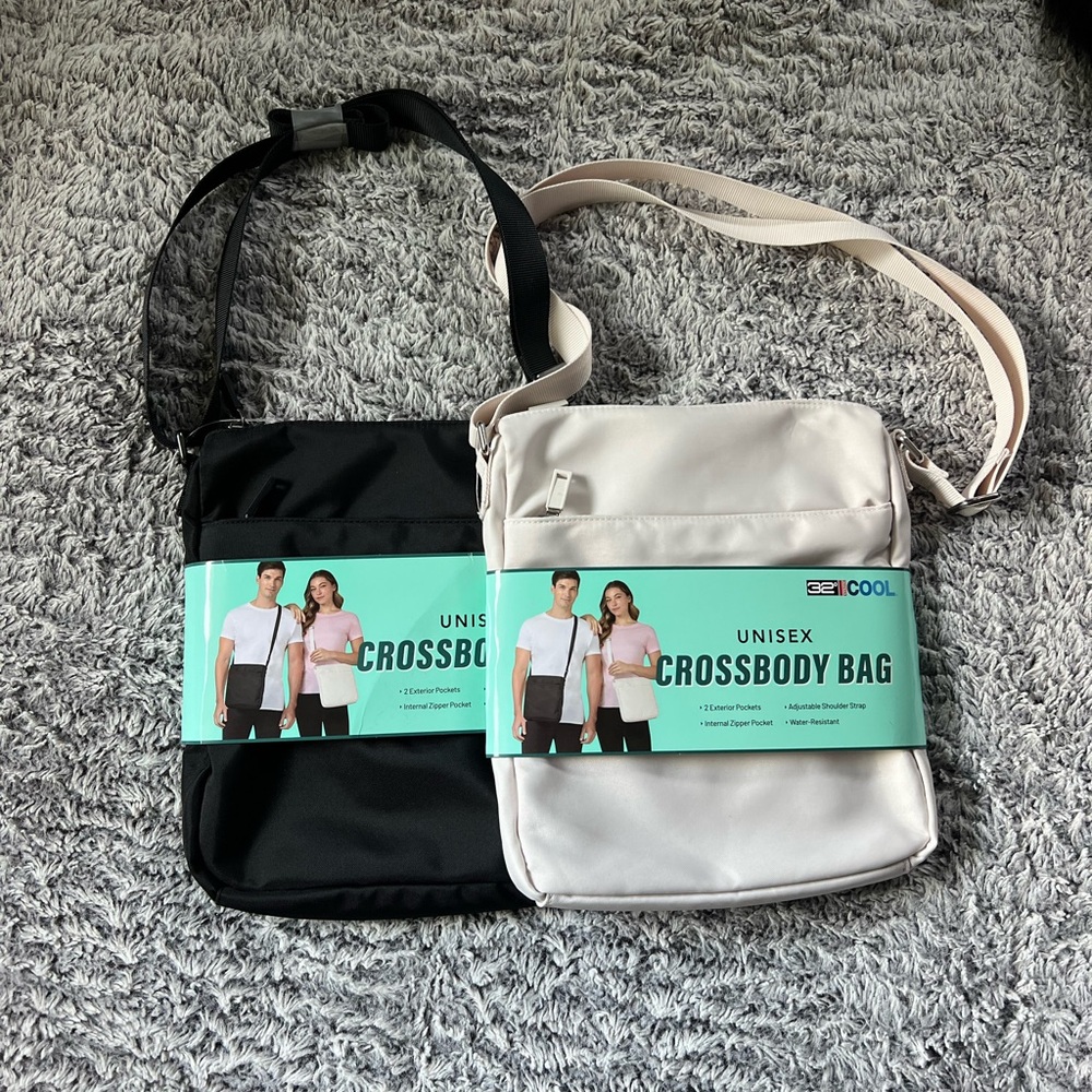 Crossbody Bag Set - Black and White